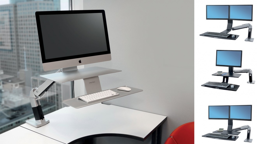 Рабочие станции Ergotron WorkFit для работы сидя и стоя